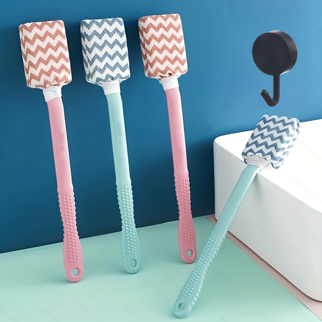2pcs Long Handle Bath Brush Set with Hook